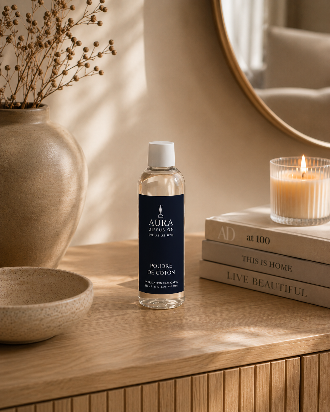 Recharge pour diffuseur d'ambiance Poudre de coton - 250ml