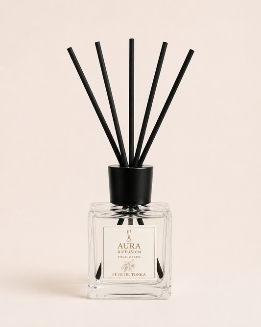 Diffuseur à bâtonnets Fève de Tonka 200ml  | AURA DIFFUSION