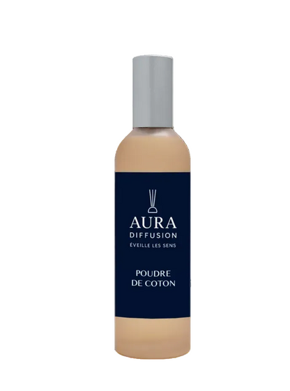 Spray d’Ambiance Poudre de Coton 100 ml | Aura Diffusion
