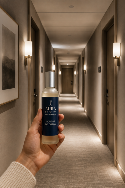 Vaporisateur parfum ambiance Poudre de Coton pour la maison
