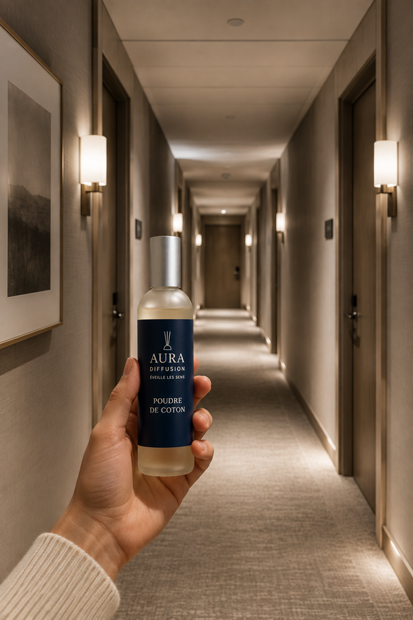 Vaporisateur parfum ambiance Poudre de Coton pour la maison