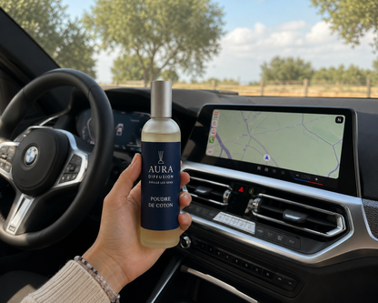 Vaporisateur Poudre de Coton pour parfumer la voiture et les petits espaces t